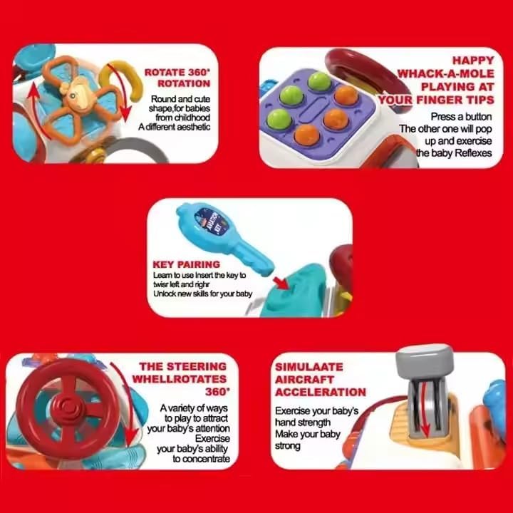 Image of Busy Cube for Kids Montessori Toy Sensory Busy Board Travel Toy for Toddlers (Polyhedron)