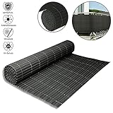 Hohe Qualität und Stabilität: Jede PVC Lamelle ist 15 mm breit und 0,45 mm dick, alle 46 cm hoch gibt es die eingeflochtenen Fäden, die mit Kleber fest an den Lamellen fixiert werden