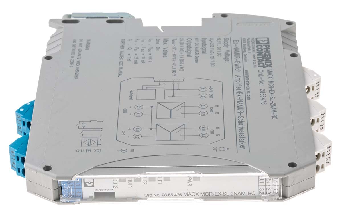 Phoenix Contact 3RS7006 Signalwandler, Isolationsverstärker 19.2 → 30V dc, NAMUR-Sensor, Schalter/Relais