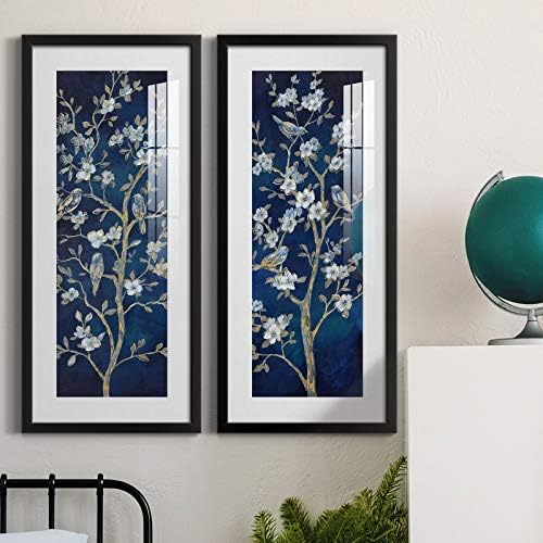 Miniatura 4 de Renditions Gallery Lienzo natural para pared, pinturas e impresiones artísticas con tallo dorado, índigo, primavera, botánico, moderno, decoración