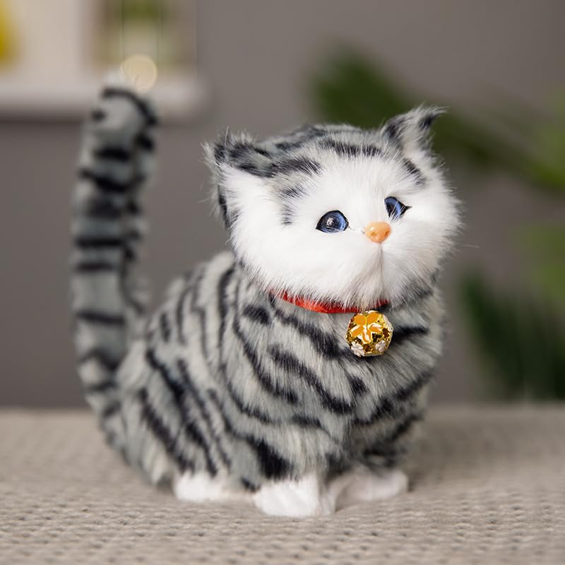 動く猫のぬいぐるみ　猫　ぬいぐるみ　動物　電子猫　本物そっくり ねこ ぬいぐるみ リアル 本物 そっくり 猫 ペット ペットロス 眠る