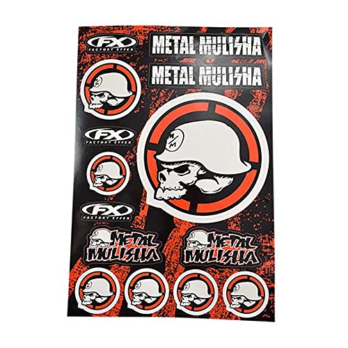 Autocollant marque Mulisha 2 planche 49x33cm sticker moto