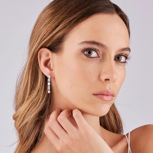 Brosway Boucles d'oreilles pour femme en argent et Aqua Green | Collection FANCY - FAG19 – vue 2