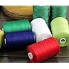 Threadart 100% Cotton Thread | for Quilting, Sewing, and Serging | 1000M Spools 50/3 Weight | LT. Khaki 670