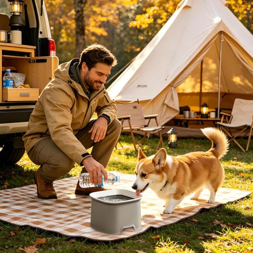 Gamelle d'eau anti-déversement pour chien et chat idéale pour le salon et la cuisine