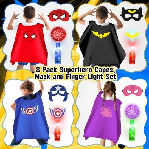 KUBUSFLY Capa de Superhéroe para Niños 8 pzas miniatura 2