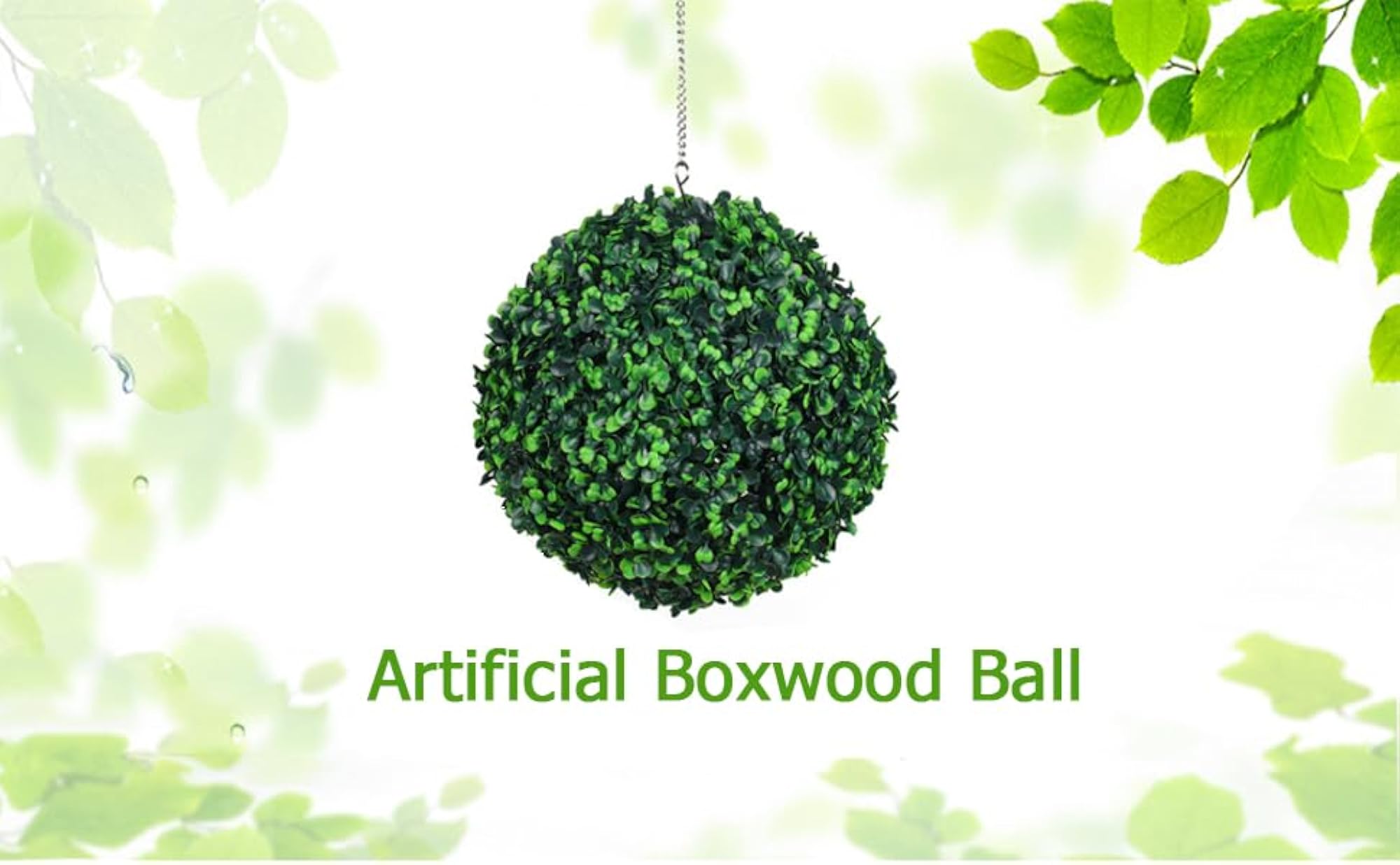 Artificial Boxwood Topiary Balls, Decorative Faux Plants