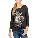 Lucky Brand Women's Peacock Metallic Graphic T-Shirt