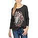 Lucky Brand Women's Peacock Metallic Graphic T-Shirt