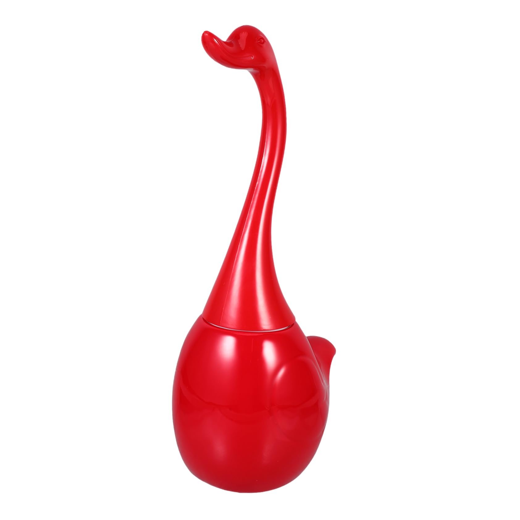 Brosse de toilette cygne Ciieeo manche long avec support céramique blanc sanitaire