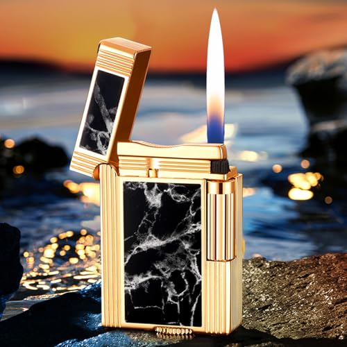 Encendedor Clásico De Aleación De Zinc Recargable miniatura 1