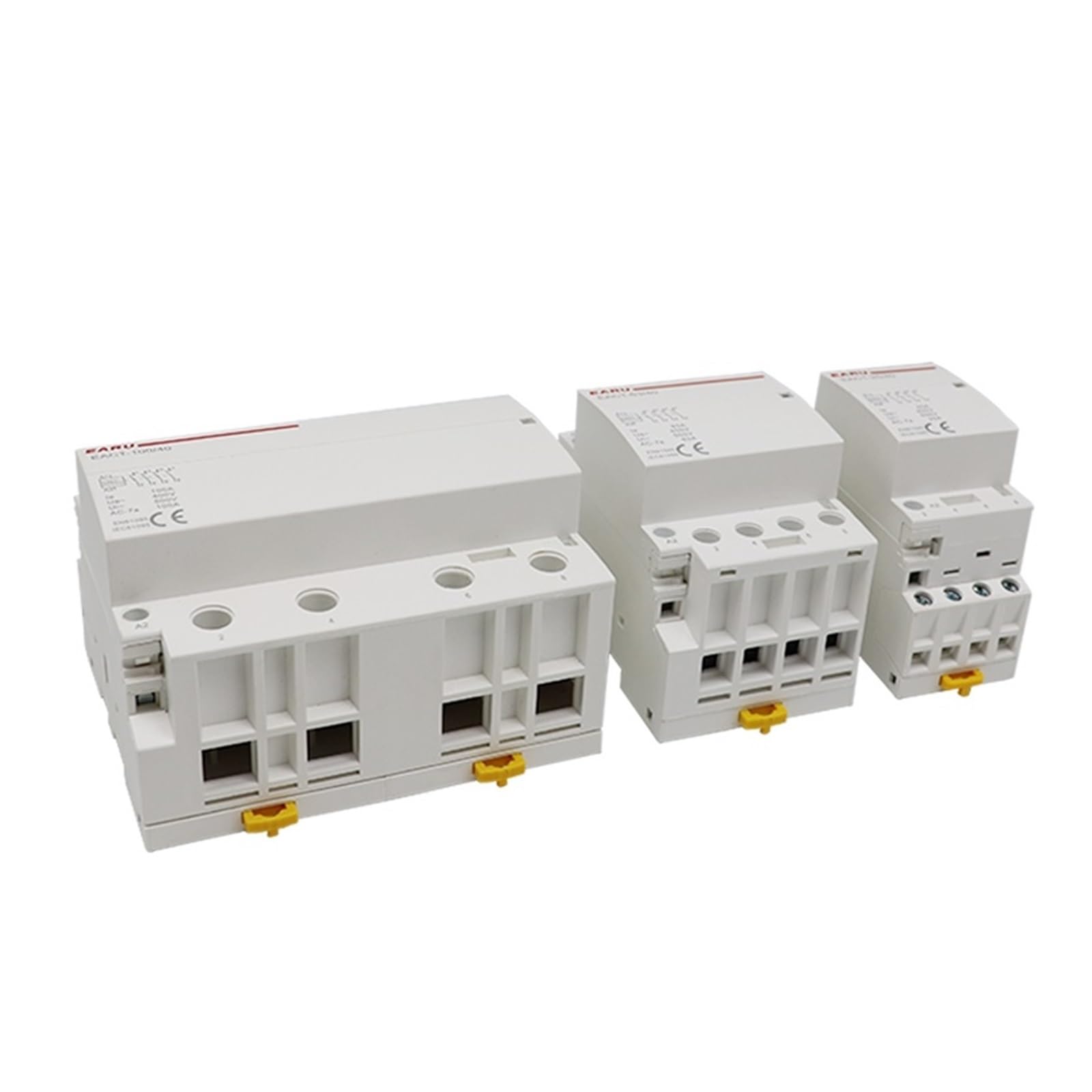 2P/4P 16-100 A AC 220 V DC 12 V/24 V 50/60 Hz Szyna DIN gospodarstwo domowe AC Modułowy stycznik Przełącznik Kontroler (2P-DC 24V, 25A_4NO)