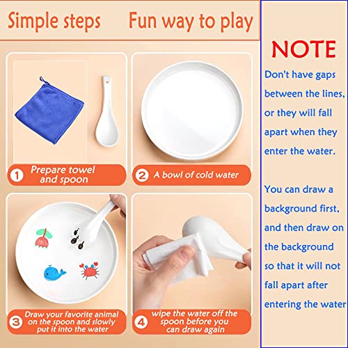 Irwpitw Magical Water Painting Pens For Kids, 8 Colors Magic Drawing Pen Bundle, Kiddies Create Magic Pen Floating Ink Drawings Set With Spoon And Towel, Tattoo Water Marker Gifts For Boys And Girls #TOP2