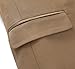 UNINUKOO Mens Suit Slim Fit 1 Button 2 Piece Wedding Party Holiday Solid Color Tux Suits for Men US Size 32 Khaki