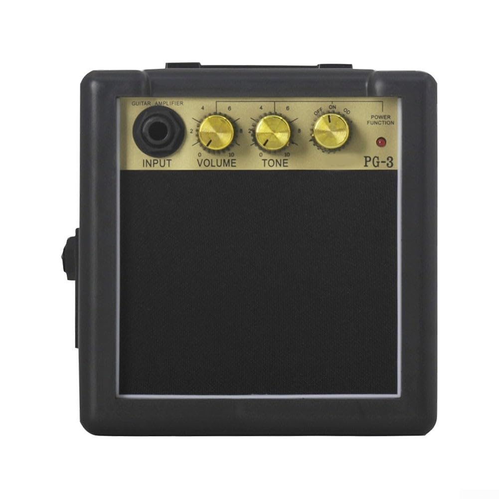 Altavoz de amplificador de guitarra en miniatura, excelente sonido, práctico para colgar, color negro
