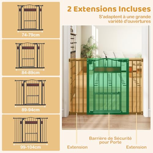 Barrière de sécurité chien sans perçage pour stopper les accès interdits