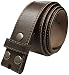 Classic Vintage Casual Jean Leather Belt Strap (L(37"-39"), Dark Brown)