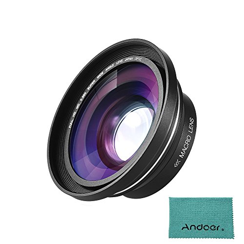Andoer 30mm 37mm 0.39X Full HD Wide Angle Macro Lens for Ordro Andoer Digital Video Camera Camcorder