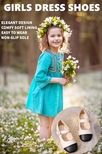 Girls Dress Shoes Girl Ballet Flats Flower Girl Dress Shoes Mary Jane Shoes Wedding Party School Shoes for Toddler Little Kid - Image 3