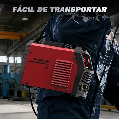 Miniatura 7 de Arccaptain Soldador Inverter De 200 A Con Pantalla Led Grande, Maquina De Soldar Tig Arc Lift Con Control Sinérgico, Inversor Igbt, 230v Grupo De Soldar Mma Con Hot Start, Arc Force