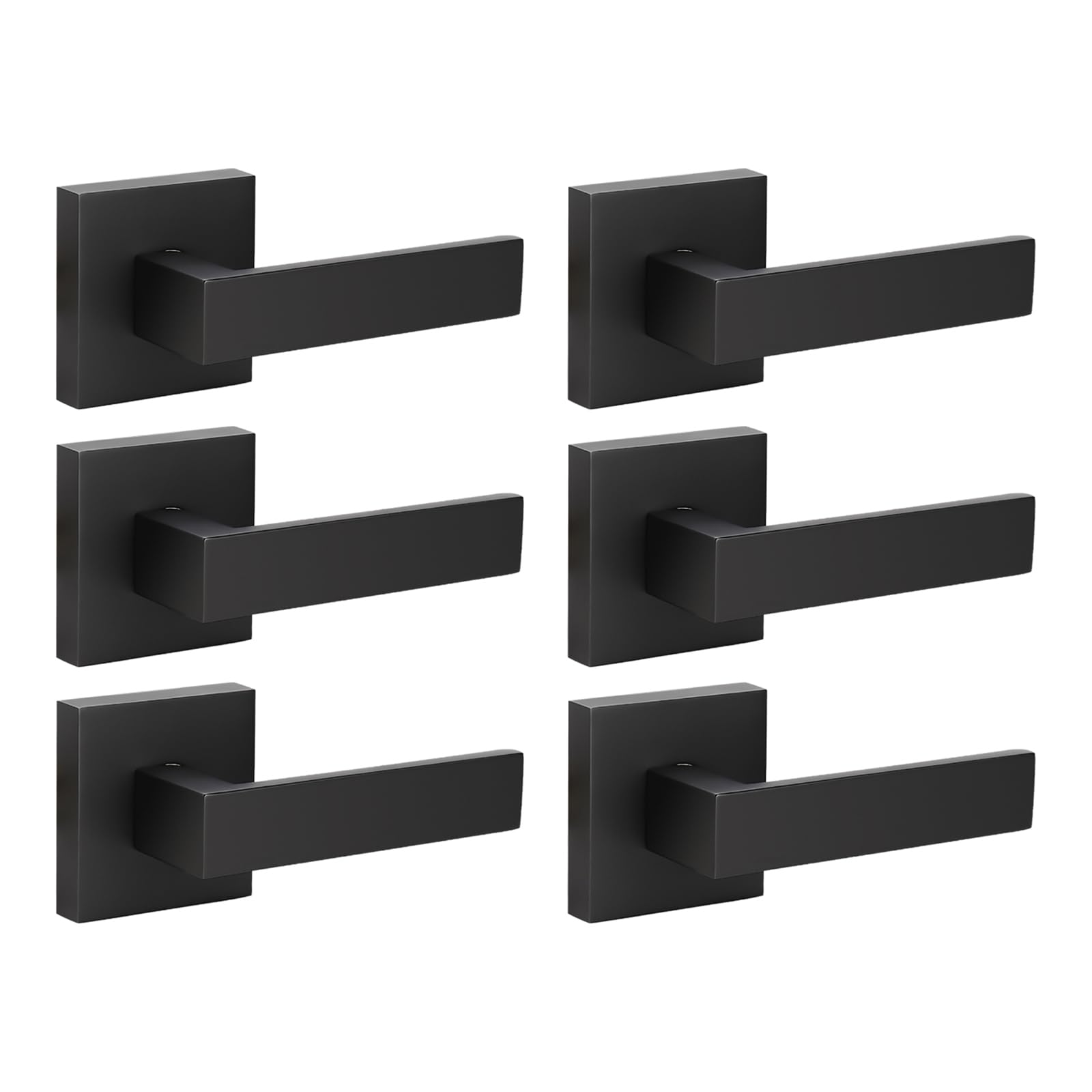 Brushed Nickel Keyed Door Handles - Secure & Stylish -14