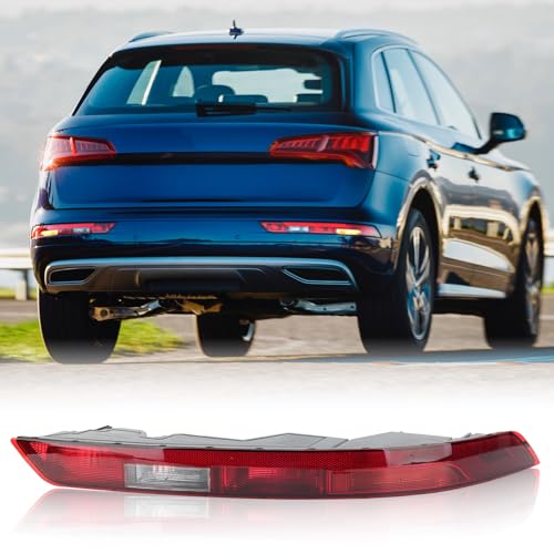 Clidr Rear Bumper Light Compatible with 2018 2019 2020 2021 Audi Q5 US Version Rear Bumper Reflector Lower Tail Light Replaces 80A945070A Right Passenger Side