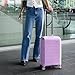 Traveler's Choice Pagosa Hardshell Expandable Luggage with Spinner Wheels, Lavender, 22-Inch Carry-on