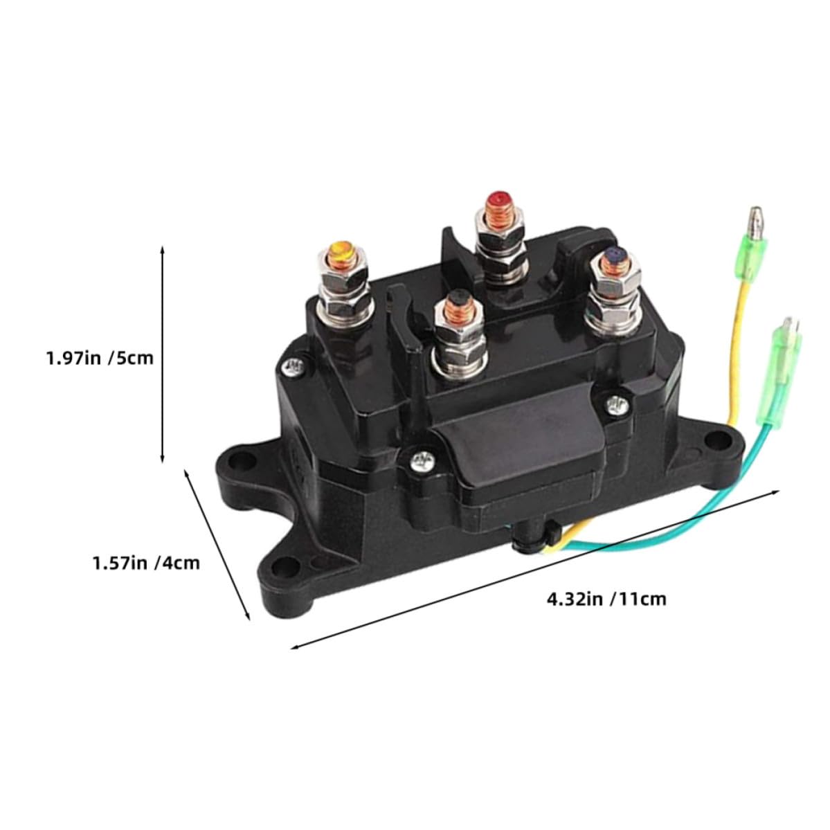 Relé Plástico 250a 12v para Cabrestante de Eléctrico Solenoide Contacto Cobre y Instalación Fácil y Rendimiento Estable para Utv y Camiones