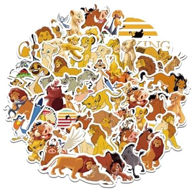 Lote de 50 pegatinas The King Lion - De vinilo impermeable - Para monopatín, coche, portátil, guitarra, adolescentes, niños | Ya disponible en tu tienda friki favorita! En mundofriki.es!