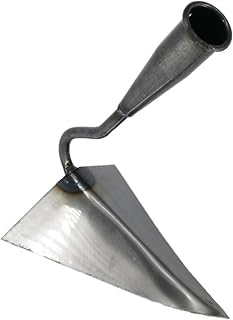 Triangle Hoe Garden Tool, Hardened All-Steel Plow Hoe Ridging for Easy Gardening, Durable and Effective Stainless Steel Landscaping Hoe for Manuring Weeding Planting Digging Soil Leveling (XL,11.2")
