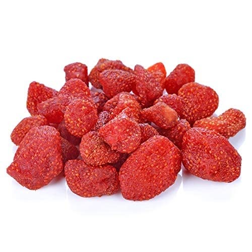 Image of Ancy Dried Strawberrry 250 Grams - Juicy, Sweet and Chewy Snack Rich in Vitamins & Fiber | No Added Sugar | Loved by Kids, Travellers and Cooking Friendly Moms | Vegan Starwberries | Easy to Pack for Trips, or Decorating Cakes, Cupcakes, Ice-Cream and More | Freeze-Dried Strawberries | Dehydrated Dry Fruit
