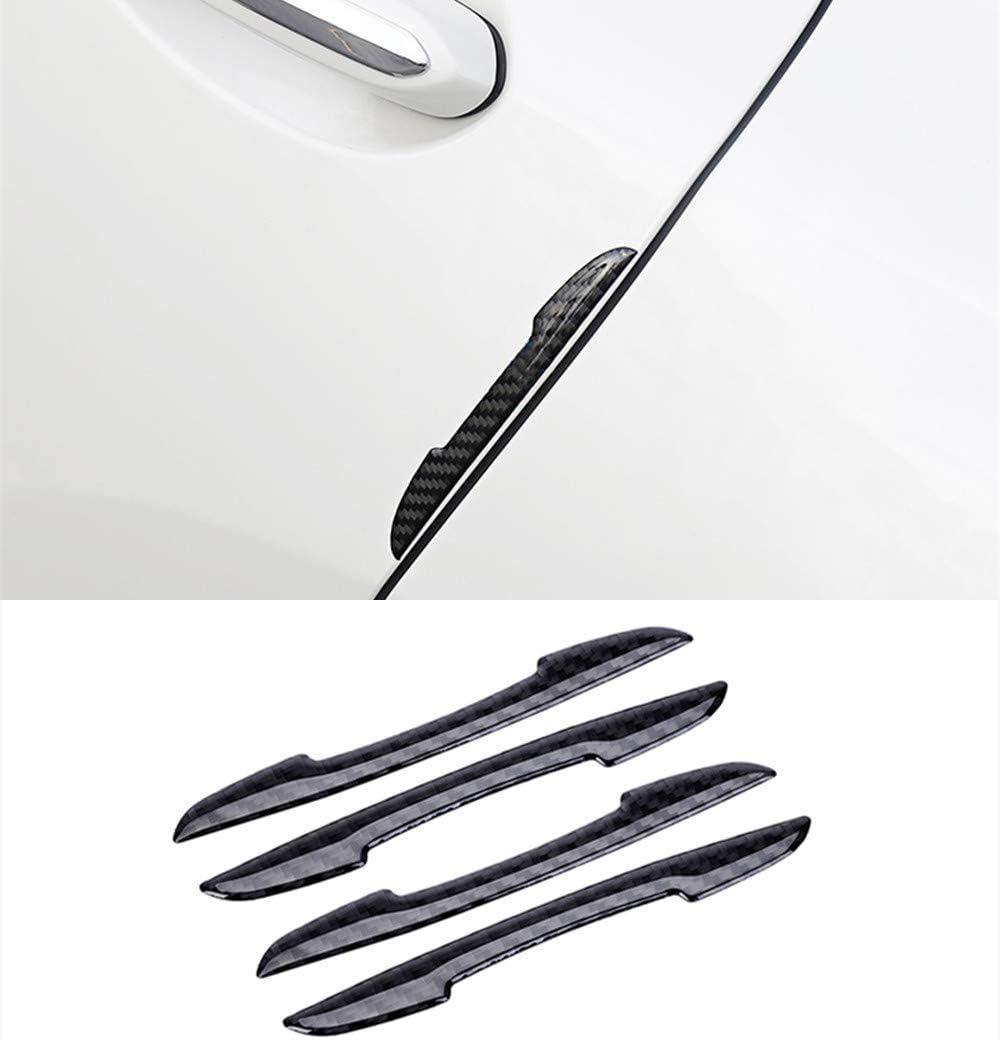Car Side Door Protector Guard Anti-Scratch Door Edge Defender Universal Carbon Fiber Cover Trim 4PCS