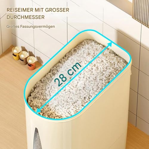 Contenedor para arroz hermético que soluciona el desorden de paquetes abiertos 7