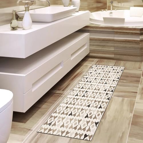Alfombra de pasillo para dormitorio moderna y lavable que decora su pasillo largo 4