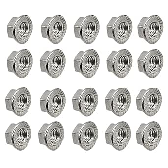 5/16-18 Serrated Flange Hex Lock Nuts, Stainless Steel 18-8 (304 - View #8