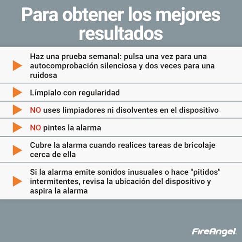 Miniatura 8 de Fireangel Detector De Monóxido De Carbono Digital Con Batería Sellada De 10 Años De Duración Fa3322 - Alarma De Co, Humedad Y Temperatura Portátil