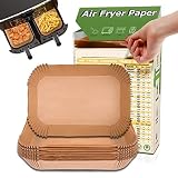 Air Fryer Disposable Paper Liner, Rectanglar Airfryer Insert Parchment Tray Liners for Ninja Foodi D