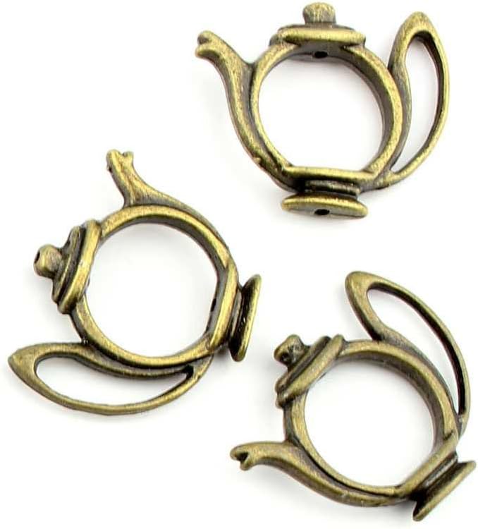 Jewelry Making Findings Antique Bronze Charms FL1915 Teapot Craft Lots Repair Supplies