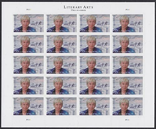 Ursula K. Le Guin Sheet of 20 Three Ounce Rate Current First Class Postage Stamps Scott 5619