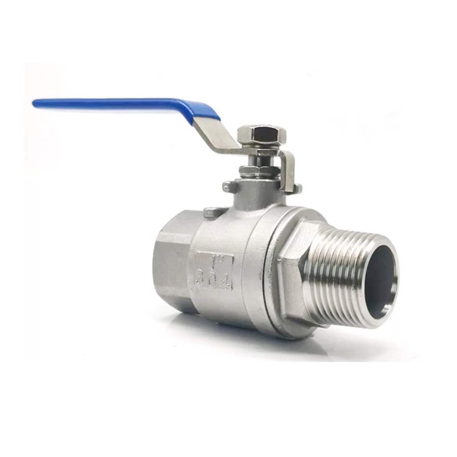 Válvula de bola 2p acero inoxidable 304, 1/2 ", 3/4", 1, 2", BSP, válvula agua rosca hembra y macho, adaptador mango ajuste del interruptor aceite Gas(2")