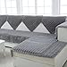 Produktbild lovecover Plüsch Sofaüberwurf Für Haustier Hund Sofabezug U L-Form Volltonfarbe Verdicken sie Schnittsofa werfen Abdeckung pad Anti-rutsch-1 stück-B 35x71inch(90x180cm)