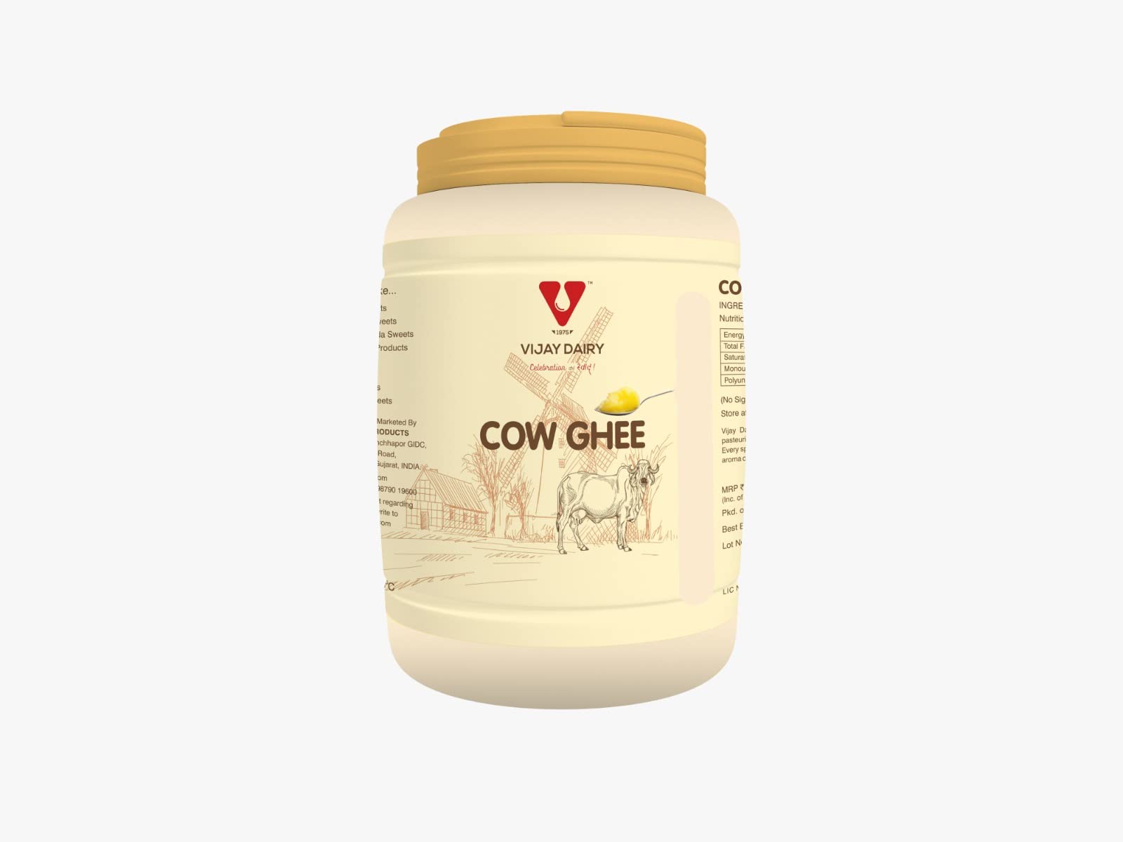 VIJAY DAIRY Cow Ghee (500 ML) (B0C36MMZBG) Amazon Price History, Amazon Price Tracker