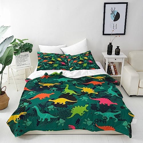 ANHOPE Rainbow Duvet Cover Set Soft Lightweight 3 Piece Bedding Set with 2 Pillowcase Pink Background Rainbow Cloud Print Pattern All Season Microfibre Polyester Quilt Cover with Zipper Closure Single