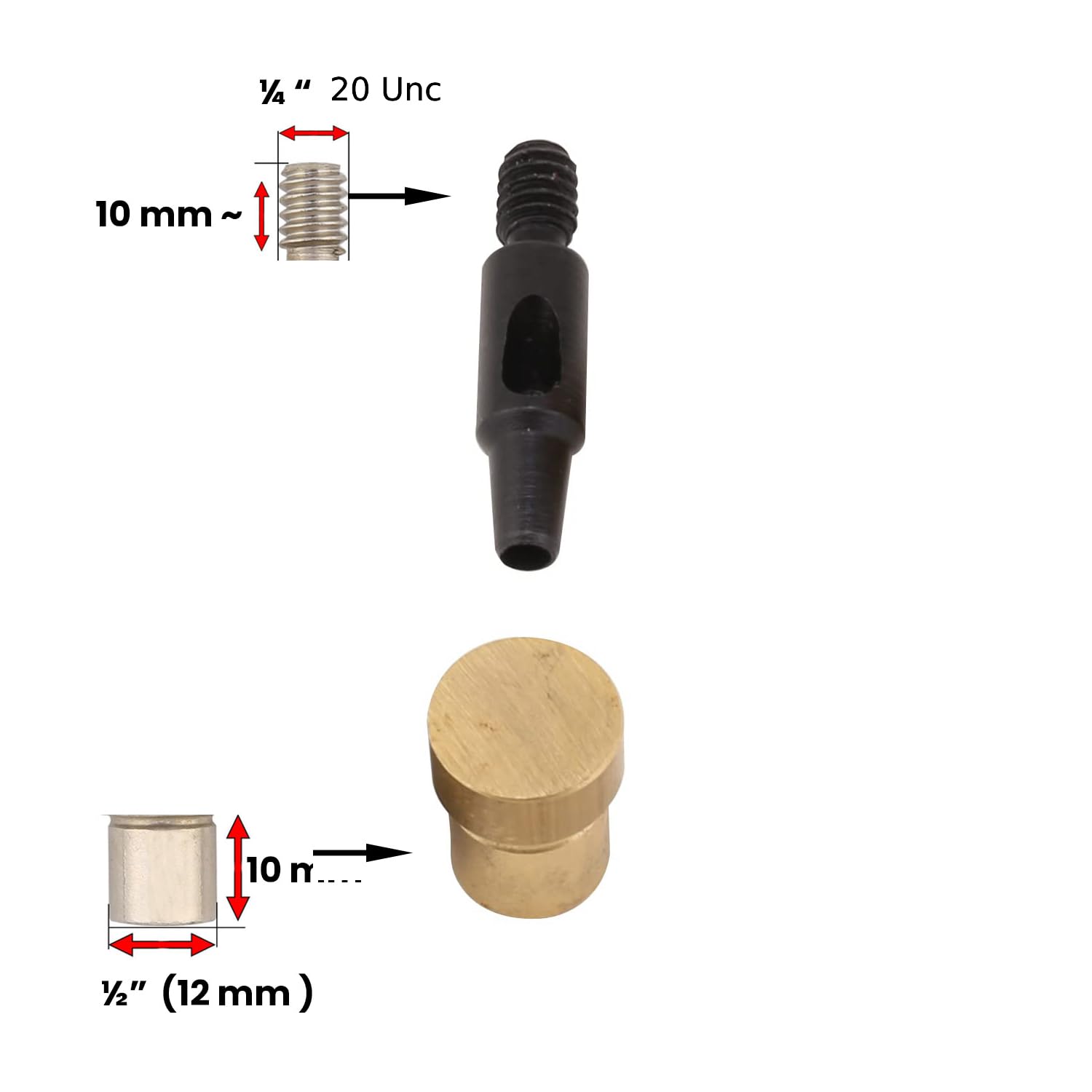 2mm, 4mm, 6mm, 8mm, 10mm Leather, Fabric Hole Punch Dies for Hand Press Machine