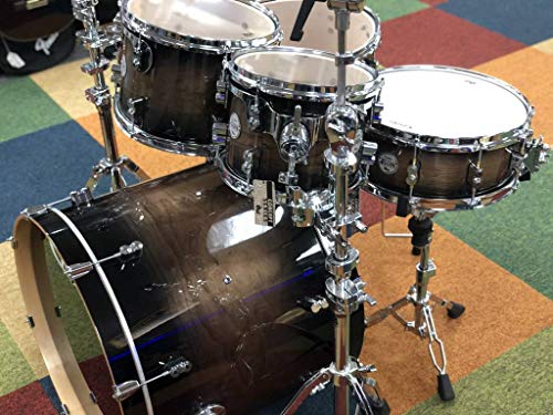 Pacific By Dw 5-Piece Concept Maple Exotic Shell Pack (Charcoal Burst Over Walnut) #TOP2