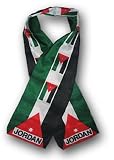 COLL7AWS Jordan Country Lightweight Flag Printed Knitted Style Scarf 8"x60"
