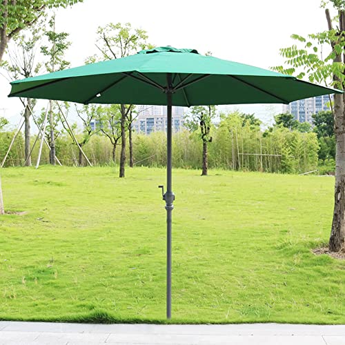Parasol de jardín contra viento y lluvia de 3 metros caqui