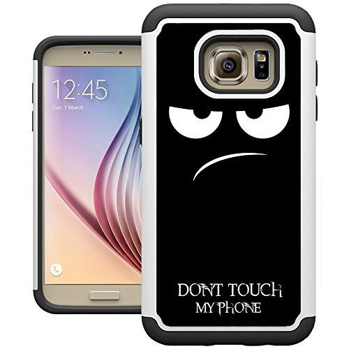 S7 Case, Galaxy S7 Case, UrSpeedtekLive [Shock Absorption] Dual Layer Heavy Duty Protective Silicone Plastic Cover Case for Samsung Galaxy S7 - Don't Touch