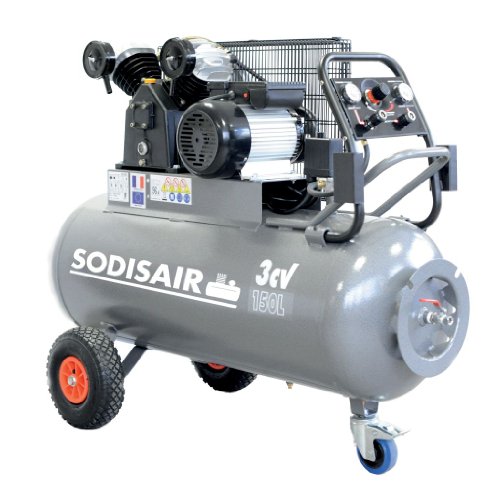 Compresseur à courroie sur roues 150L 400V