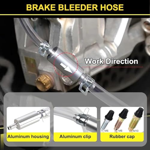 4PCS Universal Brake Bleeder Hose